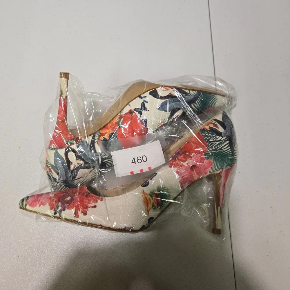 Marc Fisher Darren Tropical Floral Pumps Pointed Toe Stiletto Heels 8M Resort